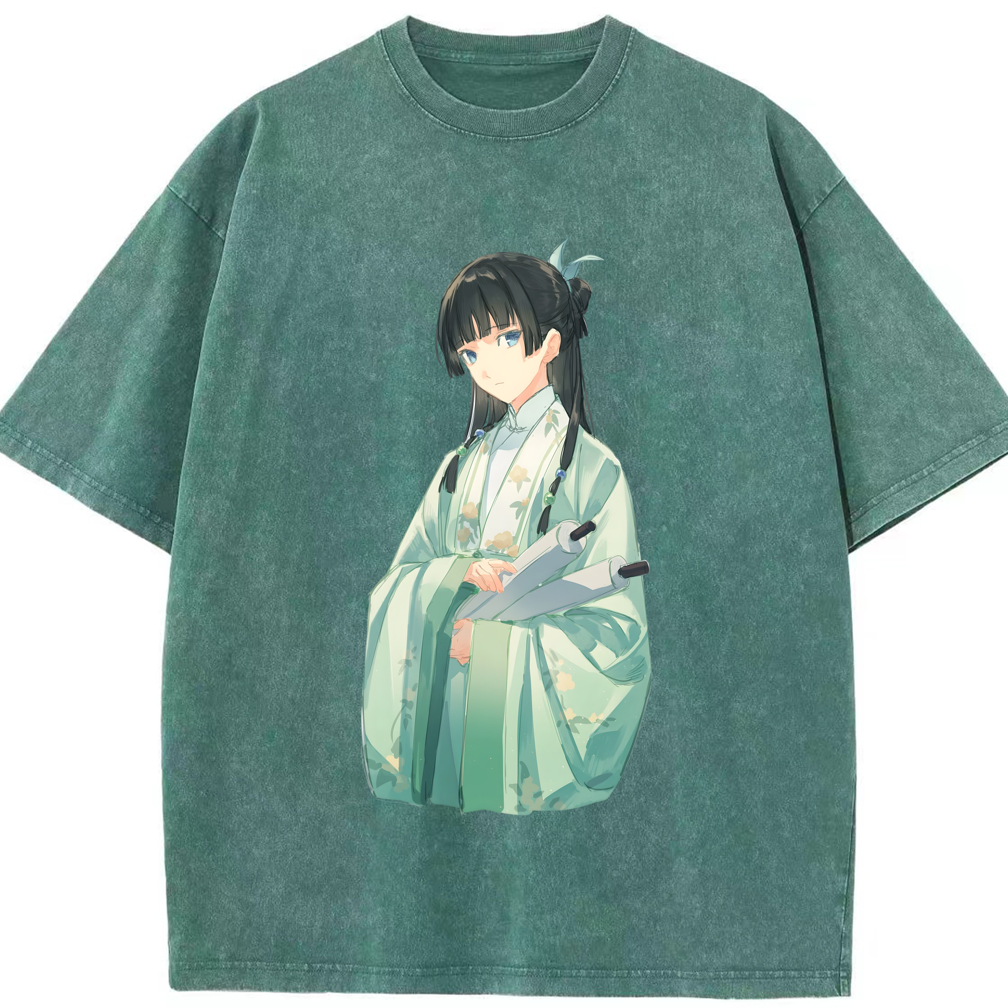 （画像用） 薬屋のひとりごと The Apothecary Diaries 綿100% ヴィンテージ風 半袖Tシャツ（フロントプリント）